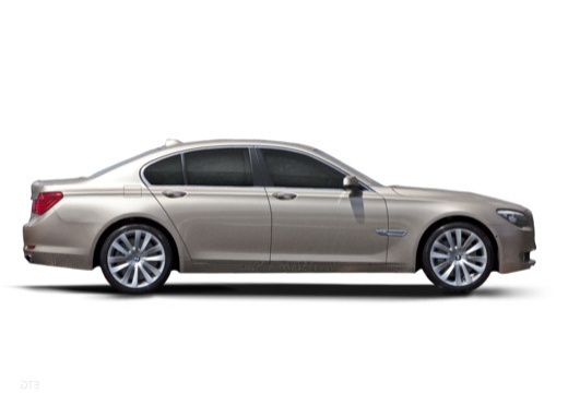 BMW Seria 7 F01 F02 I sedan silver grey boczny prawy