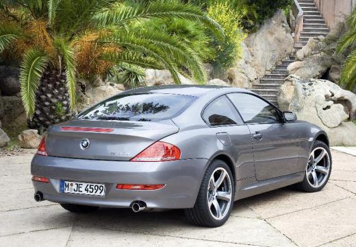 BMW Seria 6 coupe silver grey tylny prawy