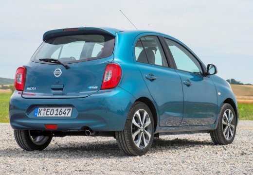 NISSAN Micra IX hatchback niebieski jasny tylny prawy