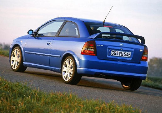 OPEL Astra II hatchback niebieski jasny tylny lewy