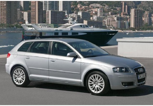 AUDI A3 Sportback I hatchback silver grey przedni prawy
