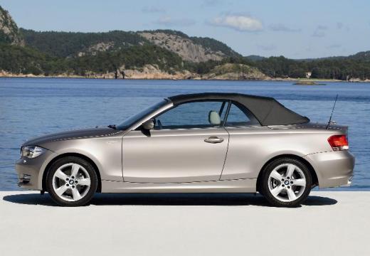BMW Seria 1 kabriolet beige boczny lewy