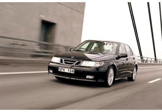 SAAB 9-5 II sedan czarny przedni lewy