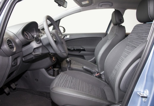 OPEL Corsa D II hatchback niebieski jasny wnętrze
