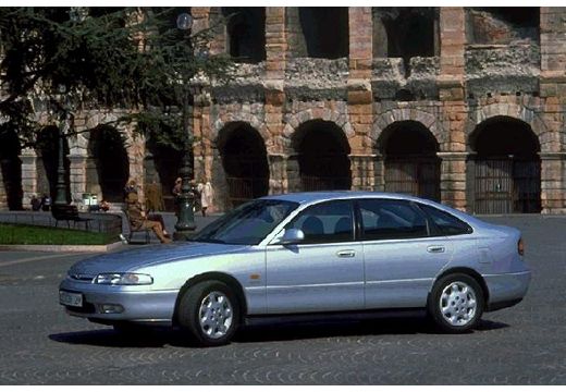 MAZDA 626 hatchback silver grey przedni lewy