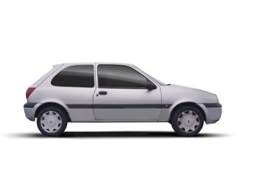 FORD Fiesta IV hatchback silver grey boczny prawy