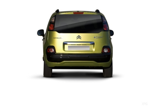 CITROEN C3 Picasso I hatchback zielony tylny