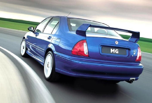 MG ZS I sedan niebieski jasny tylny lewy