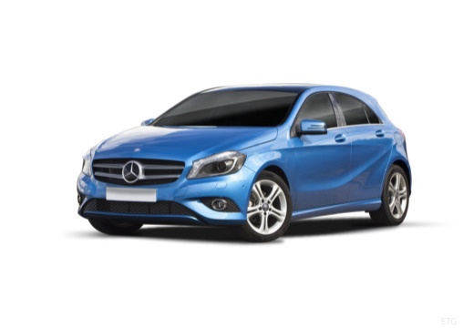 MERCEDES-BENZ Klasa A hatchback niebieski jasny przedni lewy