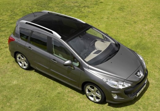 PEUGEOT 308 I kombi szary ciemny górny przedni