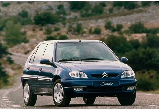 CITROEN Saxo hatchback niebieski jasny przedni prawy