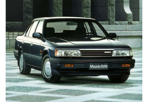 MAZDA 929 sedan niebieski jasny przedni prawy