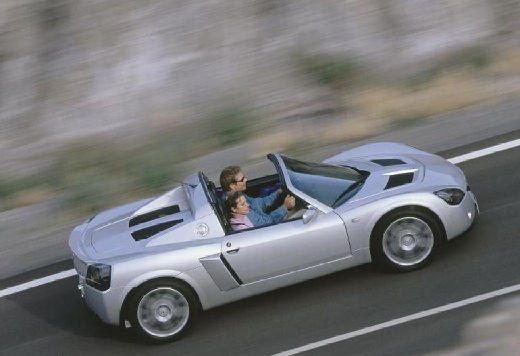 OPEL Speedster roadster silver grey boczny prawy