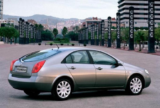 NISSAN Primera hatchback szary ciemny tylny prawy