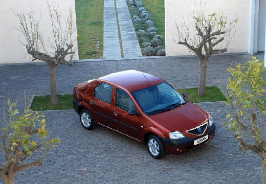 DACIA Logan I sedan bordeaux (czerwony ciemny) przedni prawy