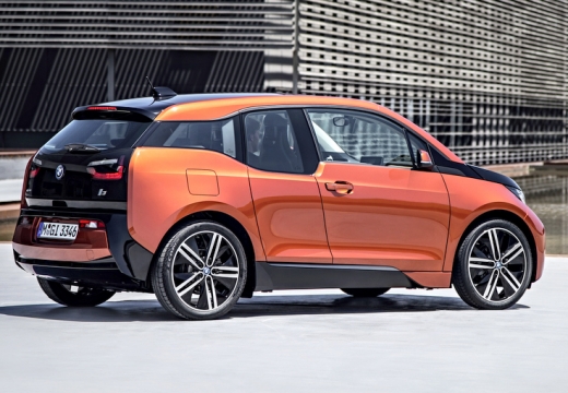 BMW i3 I01 I hatchback pomarańczowy tylny prawy