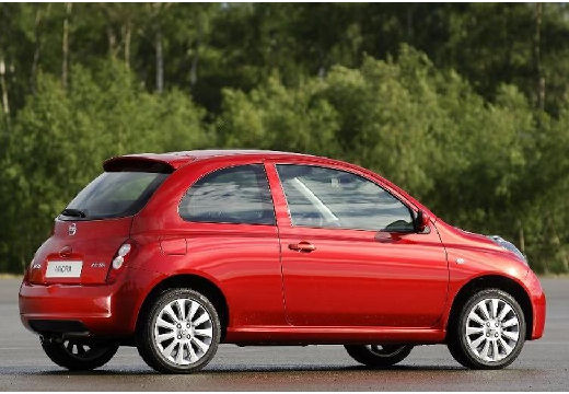 NISSAN Micra VII hatchback czerwony jasny tylny prawy