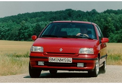 RENAULT Clio I hatchback czerwony jasny przedni lewy