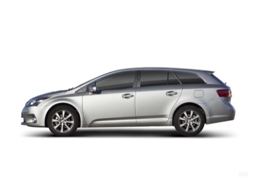 Toyota Avensis VI kombi silver grey boczny lewy