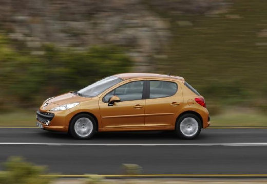 PEUGEOT 207 I hatchback złoty boczny lewy
