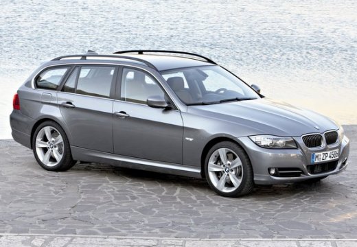 BMW Seria 3 kombi szary ciemny przedni prawy