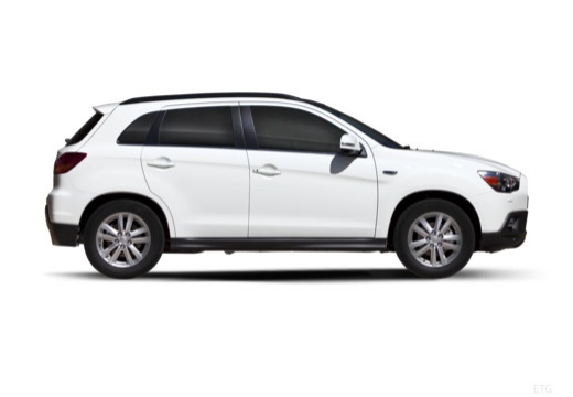 MITSUBISHI ASX I hatchback biały boczny prawy