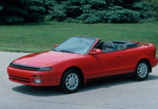 Toyota Celica kabriolet czerwony jasny przedni lewy