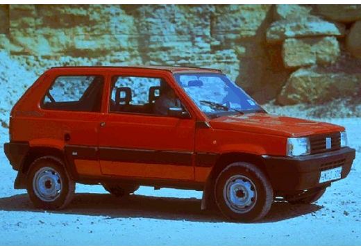 FIAT Panda I hatchback czerwony jasny przedni prawy