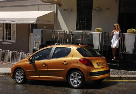 PEUGEOT 207 I hatchback złoty tylny lewy