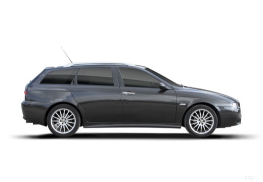 ALFA ROMEO 156 Sportwagon III kombi czarny boczny prawy