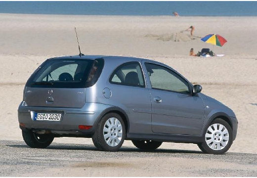 OPEL Corsa C II hatchback silver grey tylny prawy