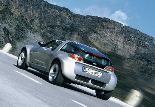 SMART roadster coupe silver grey tylny lewy