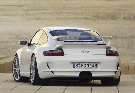 PORSCHE 911 997 coupe biały tylny lewy