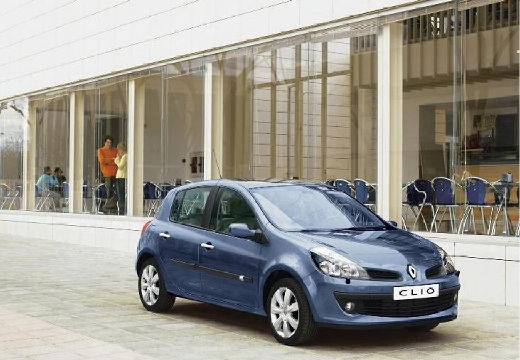 RENAULT Clio III I hatchback niebieski jasny przedni prawy