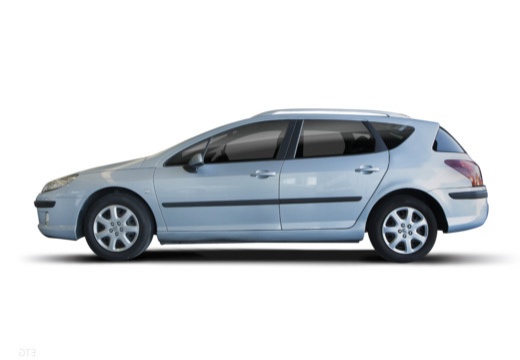PEUGEOT 407 SW I kombi niebieski jasny boczny lewy