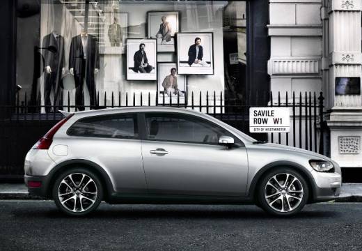 VOLVO C30 I hatchback silver grey boczny prawy