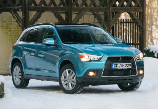 MITSUBISHI ASX I hatchback niebieski jasny przedni prawy
