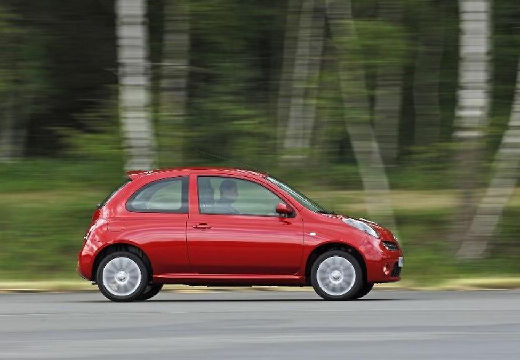NISSAN Micra VII hatchback czerwony jasny boczny prawy