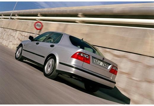 SAAB 9-5 II sedan silver grey tylny lewy